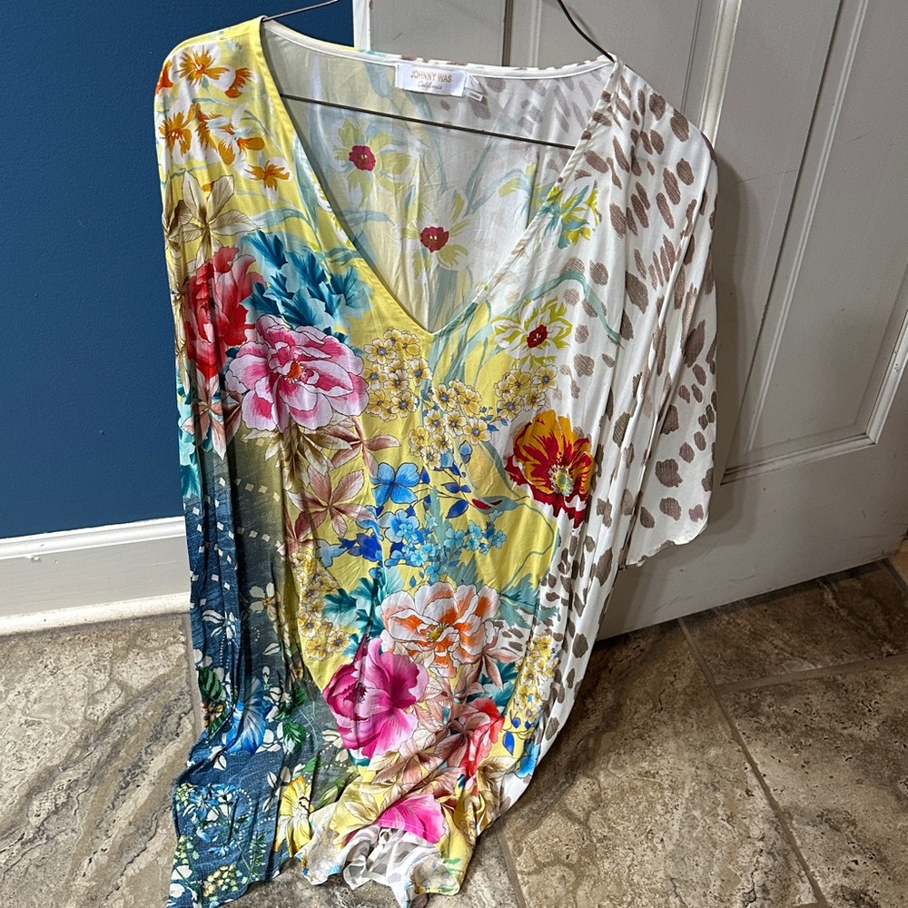 Johnny Was Multicolor Floral Dress